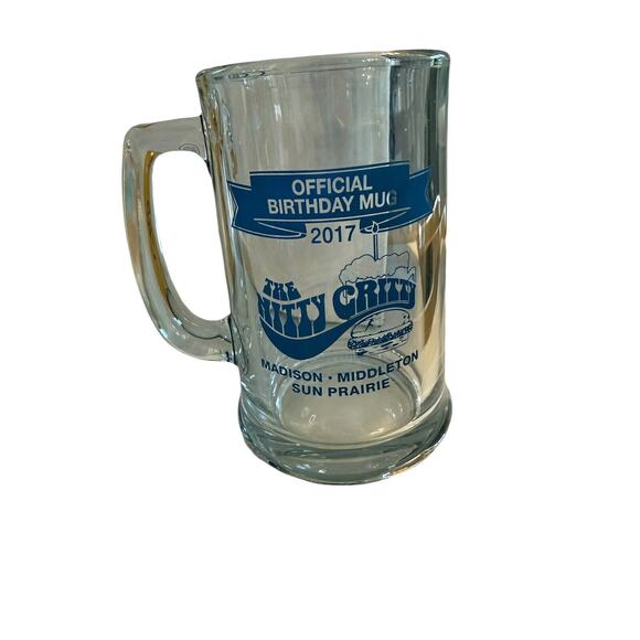 OFFICIAL 2017 THE NITTY GRITTY BIRTHDAY BEER MUG MADISON MIDDLETON WISCONSIN - Picture 1 of 3